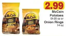 Piggly Wiggly McCain Potatoes or Onion Rings offer