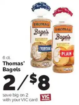 Harris Teeter Thomas' Bagels offer