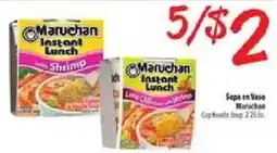 El Super Maruchan instant lunch with shrimp offer