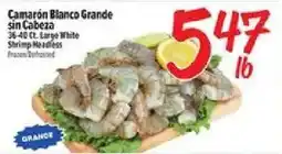 El Super Frozen headless large white shrimp offer