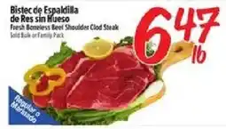 El Super Fresh Berners Beef Shoulder Clod Steak offer