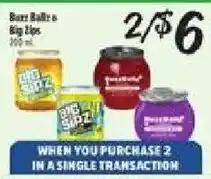 El Super Buzz Balls & Big Tips offer