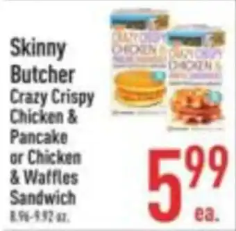 Skinny Butcher Crazy Crispy Chicken & Pancake or Chicken & Waffles Sandwich