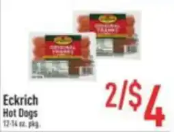 Strack & Van Til Eckrich hot dogs offer