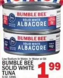 C Town Bumble Bee solid white tuna offer