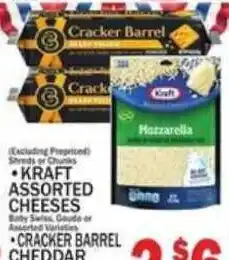 C Town Kraft assorted cheeses offer
