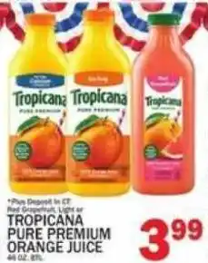 C Town Tropicana pure premium orange juice offer