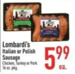Strack & Van Til Lombardi's Italian or Polish Sausage offer