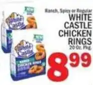 C Town White Castle chicken rings offer