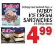 C Town Fatboy ice cream sandwiches offer
