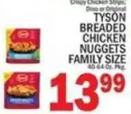 C Town Tyson breaded chicken nuggets offer
