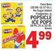 C Town Hershey's face bars or popsicle ice pops offer