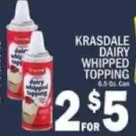 C Town Krasdale dairy whipped topping offer