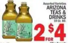 C Town Arizona teas and drinks offer