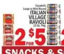 C Town Cascatti italian village ravioli offer