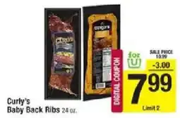 Star Market Curly's Baby Back Ribs offer