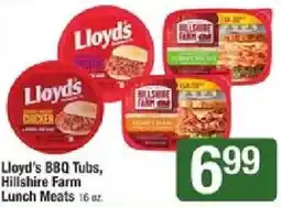 Star Market Lloyd's BBQ Tubs, Hillshire Farm Lunch Meats offer