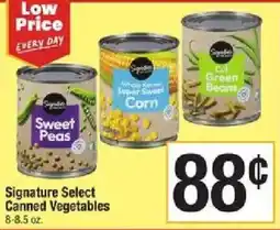 Star Market Signature Select Canned Vegetables offer