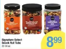 Star Market Signature Select Snack Nut Tubs offer