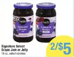 Star Market Signature Select Grape Jam or Jelly offer