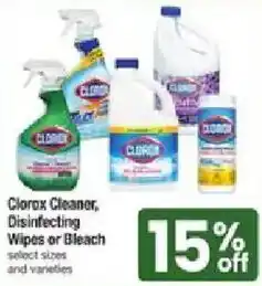 Star Market Clorox Cleaner, Disinfecting Wipes or Bleach offer