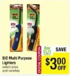 Star Market Bic Multi Purpose Lighters offer