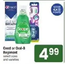 Star Market Crest or Oral-B Regimen offer