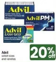 Star Market Advil select sizes and varieties offer
