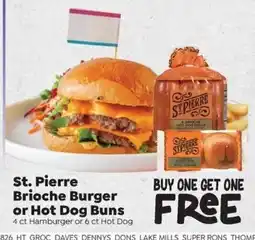 Sentry St. Pierre Brioche Burger or Hot Dog Buns offer