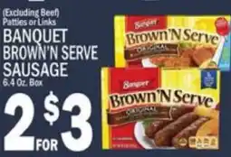 C Town Banquet brown'n serve sausage offer