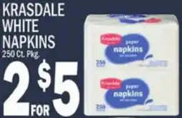 C Town Krasdale white napkins offer