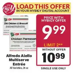 Big Y Alfredo Aiello Multiserve Entrée offer