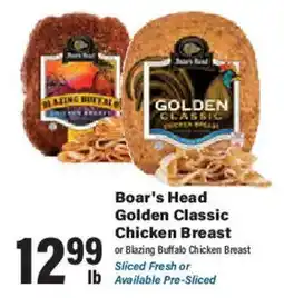 Big Y Boar's Head Golden Classic Chicken Breast offer