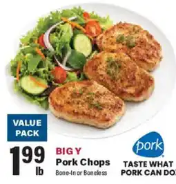 Big Y Big Y Pork Chops offer