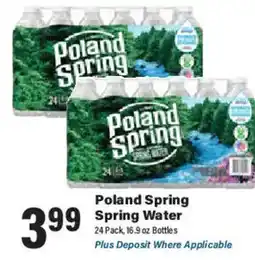 Big Y Poland Spring spring water offer