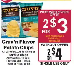 Big Y Crav'n Flavor Potato Chips offer