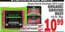 C Town Steakhouse elite organic ground beef offer