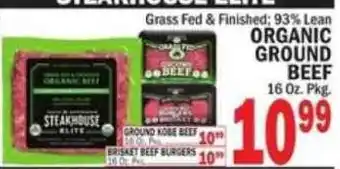 C Town Steakhouse elite organic ground beef offer