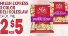 C Town Fresh Express 3 Color Deli Coleslaw offer