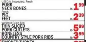 C Town Pork Neck Bones offer