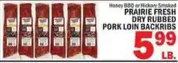 C Town Prairie Fresh Dry Rubbed Pork Loin Backribs offer