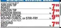 C Town U.S.D.A. Choice Beef offer