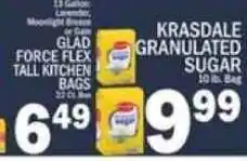 C Town Glad force flex tall kitchen bags offer