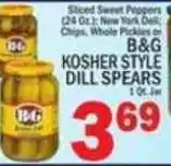 C Town B&G kosher style dill spears offer