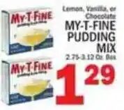 C Town My-t-fine pudding mix offer