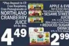 C Town Northland cranberry juice offer