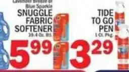 C Town Snuggle Fabric Softener offer