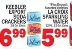 C Town Keebler export soda crackers offer