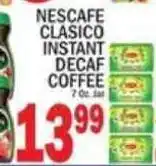 C Town Nescafe clasico instant decaf coffee offer