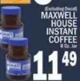 C Town Maxwell House instant coffee offer